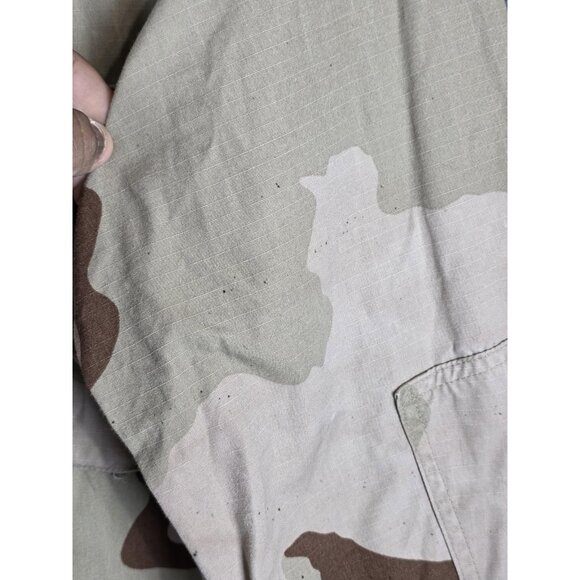 Vintage US Military Coat Mens Large Regular Desert Camouflage Camo Ripstop 90s - Picture 4 of 14